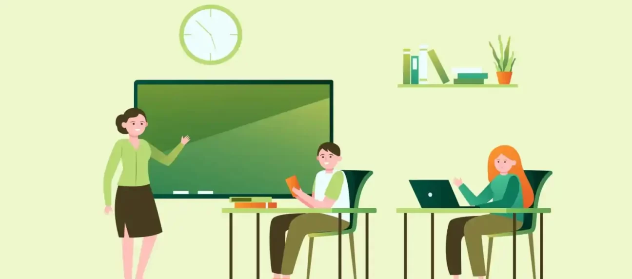 teacher and students