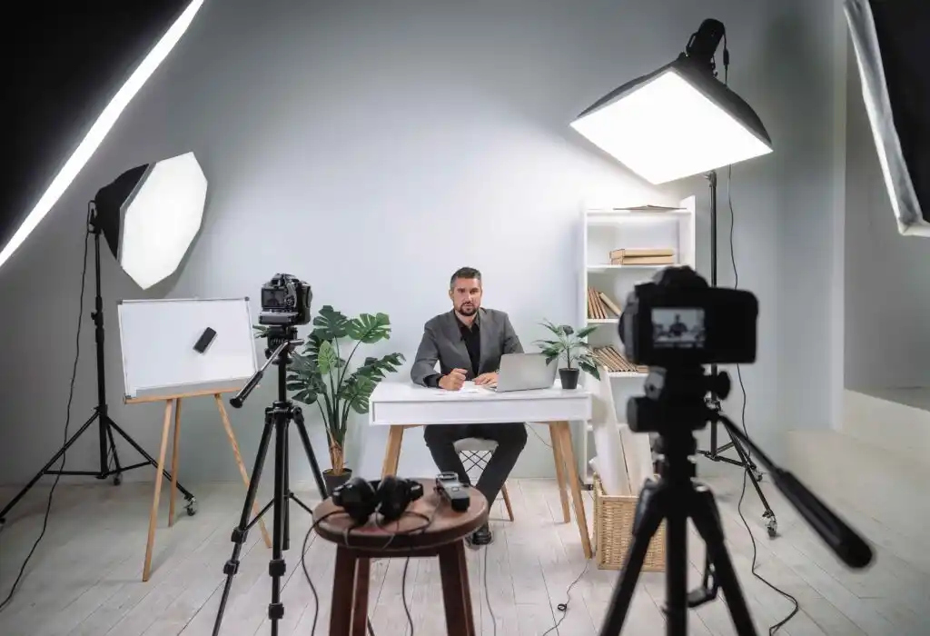 man in studio